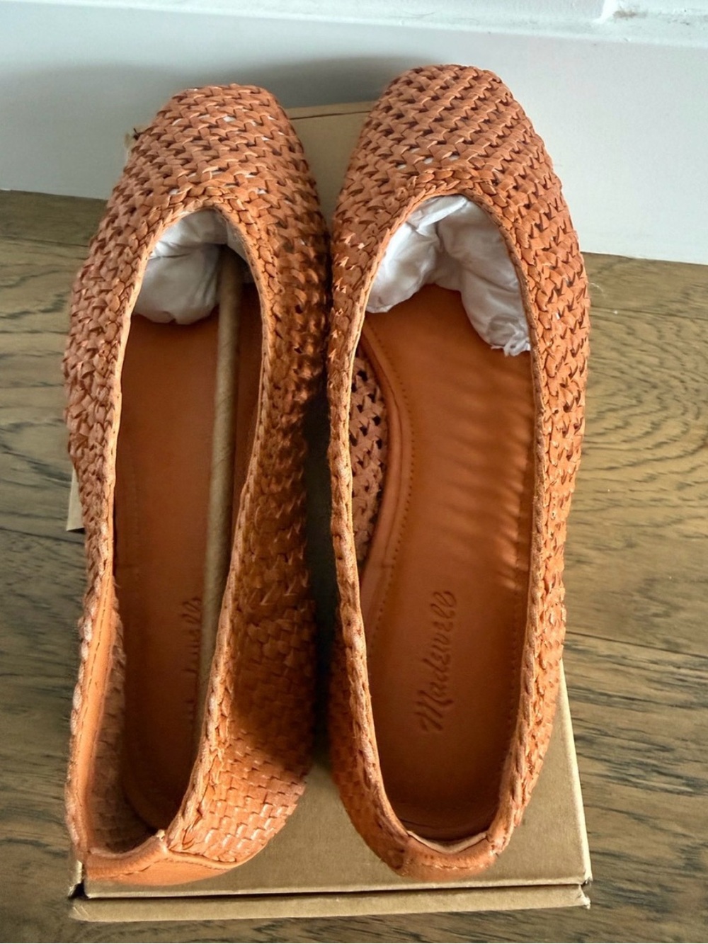 NEW Madewell the Mylie Handwoven Leather Ballet Flat